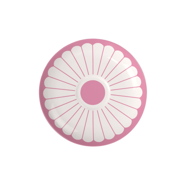 Untertasse FLEUR in pink aus Bone China