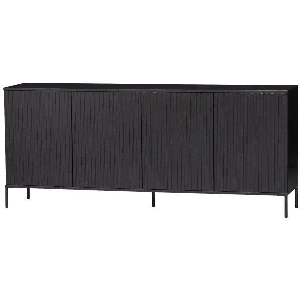 Kommode MOUTIQUE ALLURE in schwarz aus Massivholz