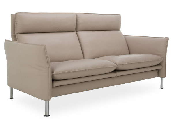 Sofa erpo 2,5-Sitzer PORTO in creme aus Leder