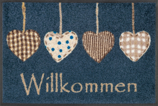 Fußmatte Cottage Hearts in mehrfarbig aus Polyamid