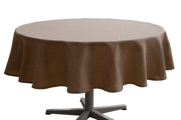 Tischdecke PANAMA in taupe aus Polyester