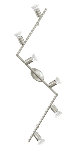 Spot BUZZ-LED in Nickel aus Stahl