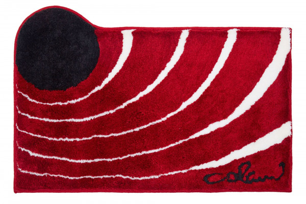 Badematte Colani 2 in rot aus Polyacryl