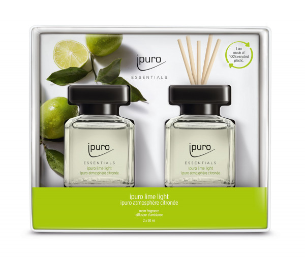 Raumduft ipuro LIME LIGHT in transparent aus Glas