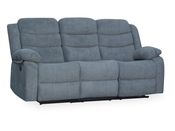 Sofa 3 Sitzer HARPER HUAMBO in grau aus Stoff