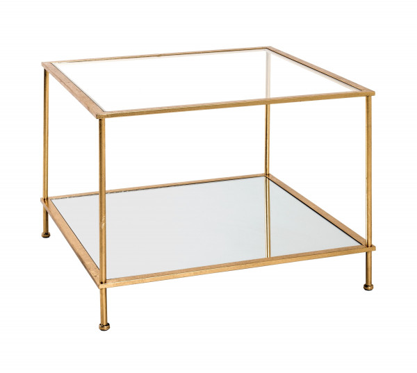 Beistelltisch in goldfarben aus Metall