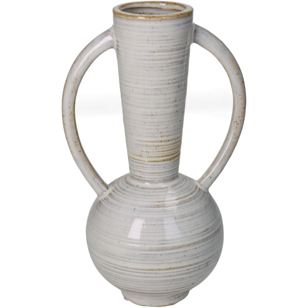 Vase FINE in beige aus Steingut