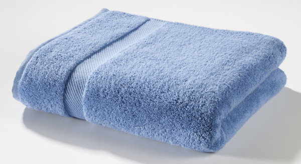Duschtuch MICRO in blau aus Baumwolle
