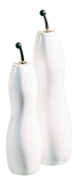 Essig/Öl-Flasche GRANDE in weiß aus Porzellan