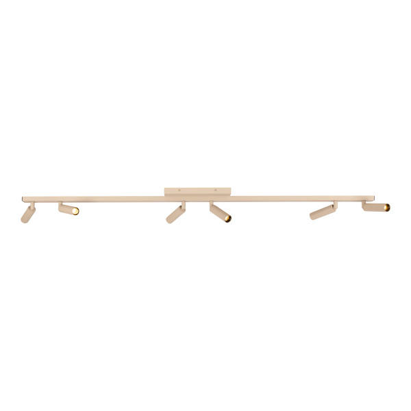 Deckenspot KEONI in taupe aus Aluminium