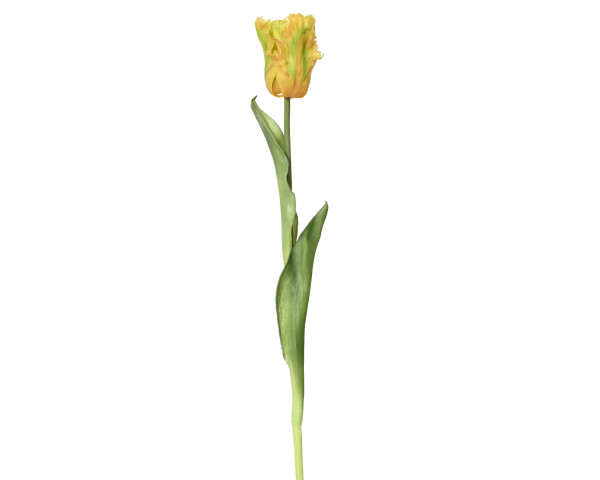 Kunstblume Tulpe in gelb aus Polyester