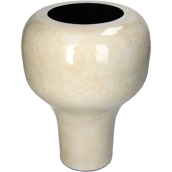 Vase in Ivory aus Eisen