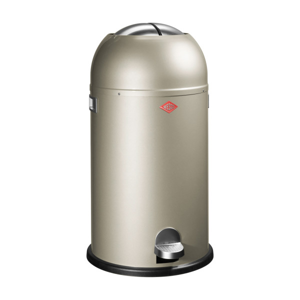 Abfallsammler WESCO KICKMASTER in silberfarben aus Metall