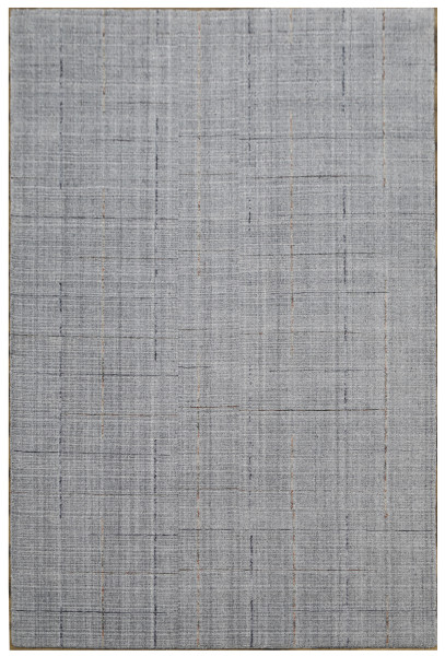 Teppich FINE LINE in grau aus Schurwolle
