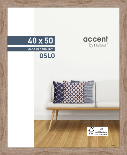 Bilderrahmen OSLO in braun aus Holz