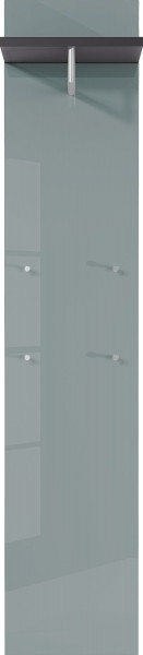 Garderobenpaneel vito SIRIANO in grau aus Glas