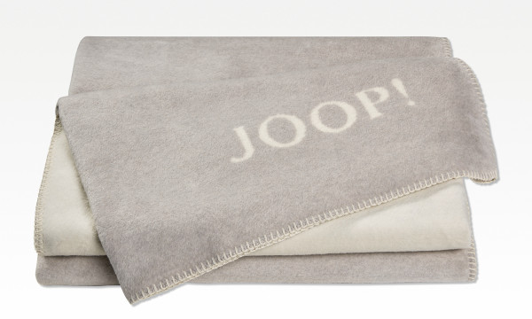 Wohndecke JOOP! UNI DOUBLEFACE in grau aus Mischgewebe