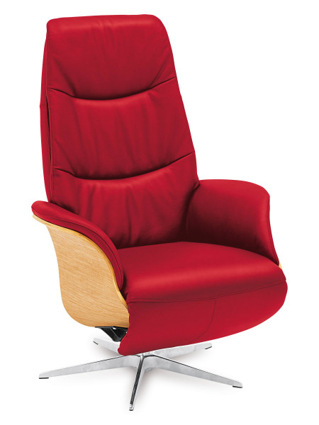 Relaxsessel vito 5093 in rot aus Stoff