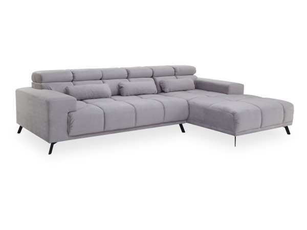 Polsterecke ISABELL in silber 03 aus Stoff