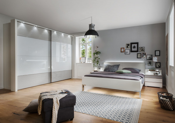 Schlafzimmer MONDO CASSANO-2 in weiß aus Dekor
