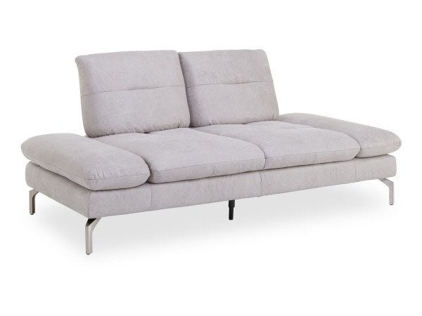 Sofa 2 Sitzer PACIFIC in hellgrau aus Stoff