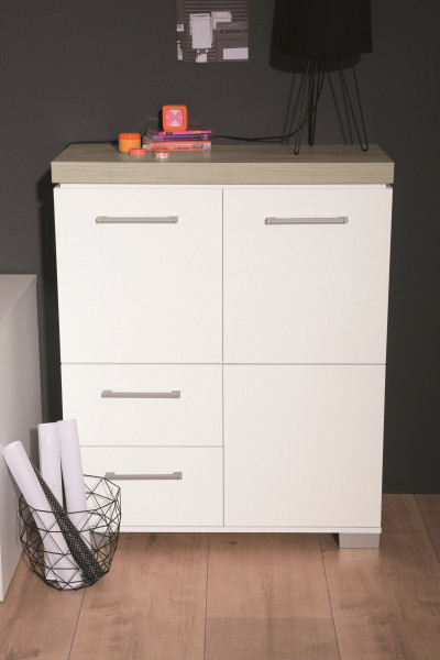 Highboard PAIDI KIRA in mehrfarbig aus Dekor