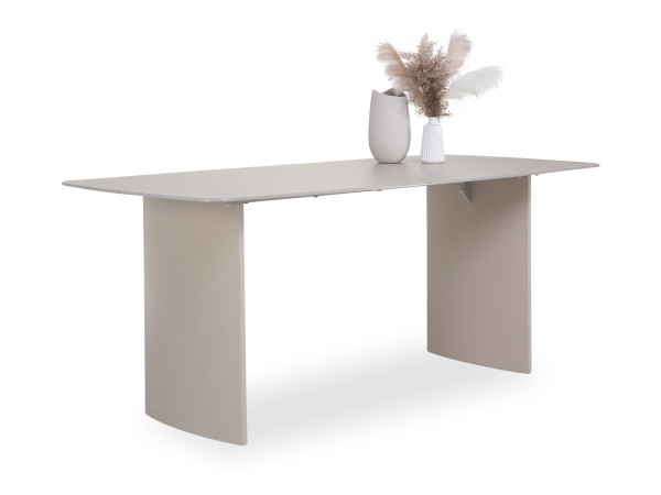 Esstisch HARPER PAIMPOL in creme aus Glas