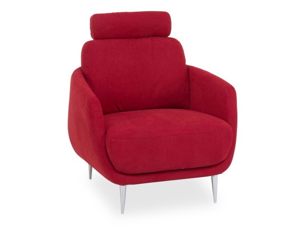 Einzelsessel CHATY in red aus Stoff
