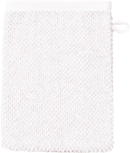 Waschhandschuh SELECTION in weiß aus Baumwolle