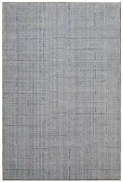 Teppich FINE LINE in grau aus Schurwolle