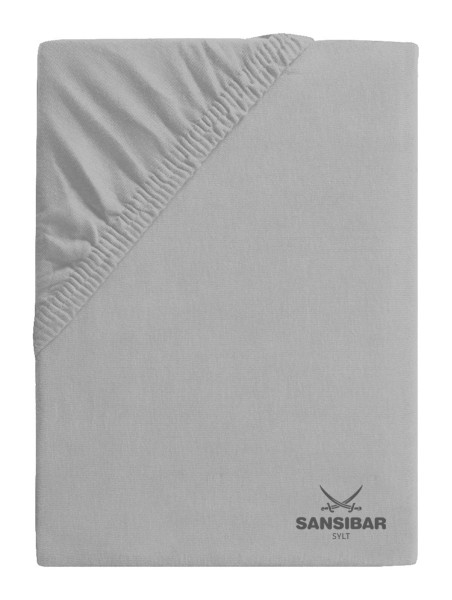 Topperbezug SANSIBAR Jersey in titanfarben aus Mischgewebe