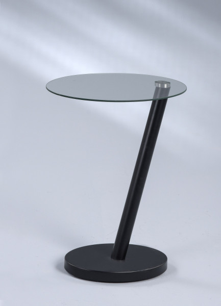 Beistelltisch ONDA in schwarz aus Glas