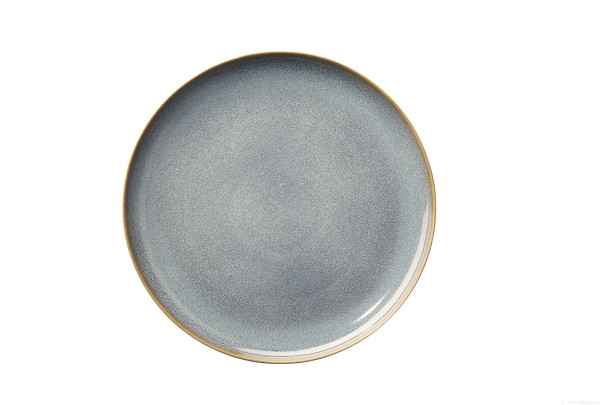 Speiseteller DENIM in blau aus Steinzeug