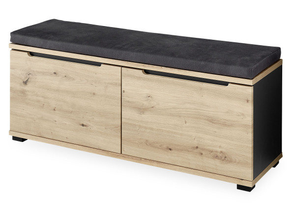 Garderobenbank vito SEDEO in Artisaneiche aus Dekor