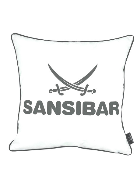 Kissen SANSIBAR in weiß aus Polyester