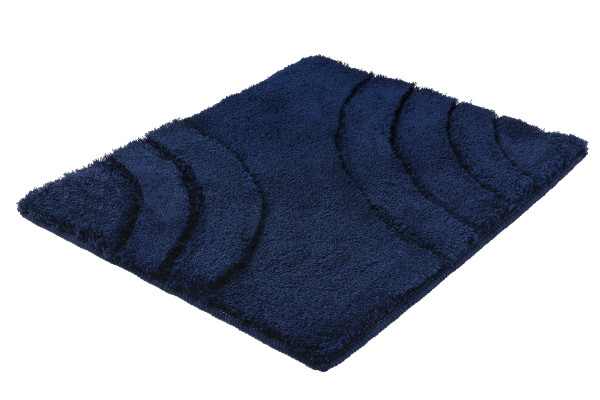 Badteppich SATURN in blau aus Polyacryl