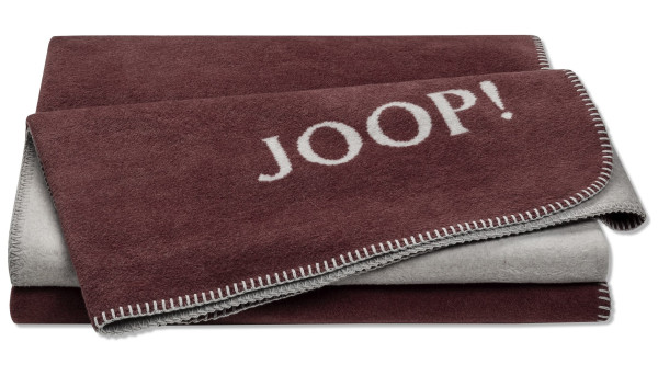 Wohndecke JOOP! UDF in bordeaux aus Mischgewebe