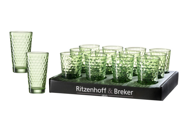 Longdrinkglas FAVO in grün aus Glas