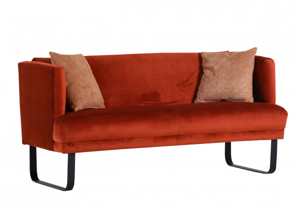 Sitzbank STEPHANO in orange aus Stoff