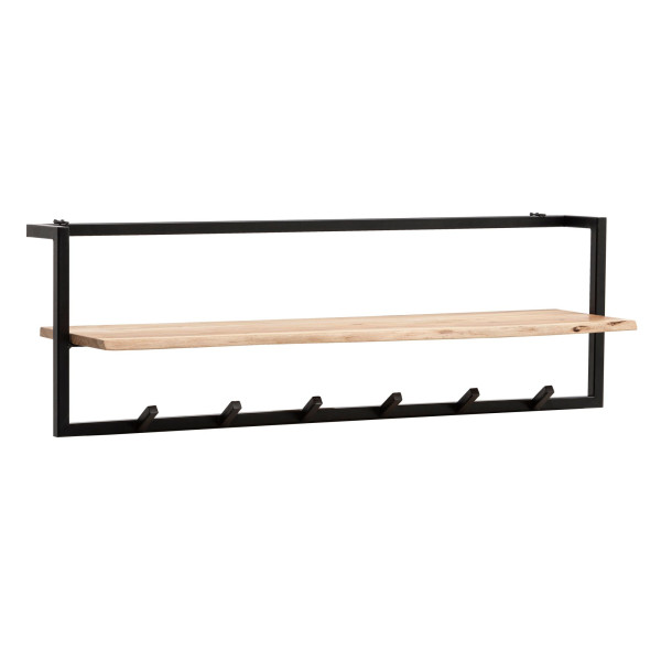 Garderobe in braun aus Materialmix