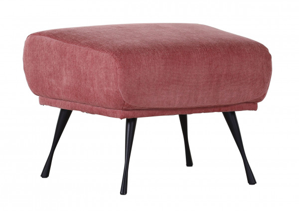 Hocker SHORTY in rot aus Stoff