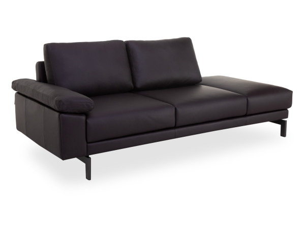 Sofabank CREATION by Rolf Benz 450 in schwarzbraun aus Leder