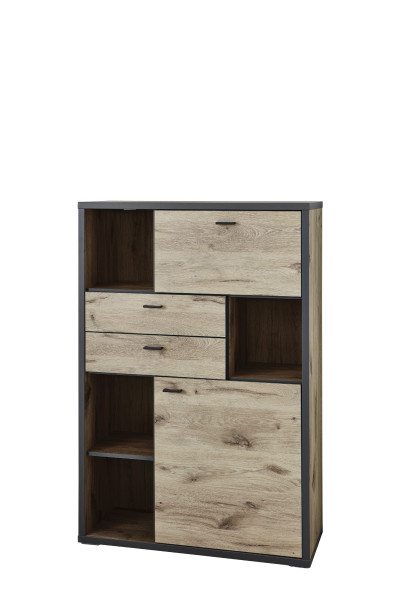 Highboard HARPER IMPERIA in Eiche aus Dekor