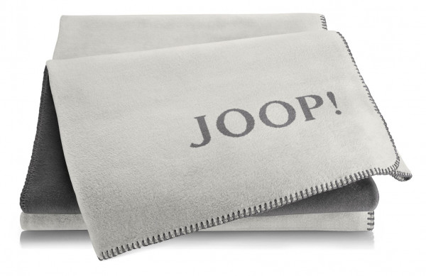 Wohndecke JOOP! rauch-schiefer in Schiefer aus Baumwolle