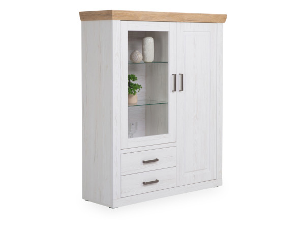Highboard HARPER MISAWA in weiß aus Dekor