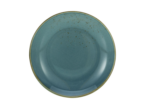 Dessertteller NATURE COLLECTIO in blau aus Steinzeug