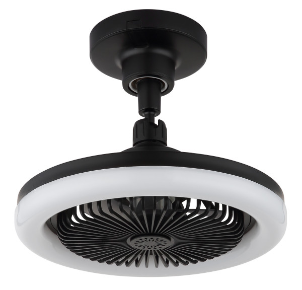 Deckenventilator LIDEA in schwarz aus Kunststoff