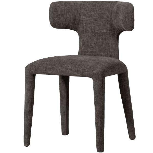 Stuhl MOUTIQUE BELLE in espresso aus Stoff