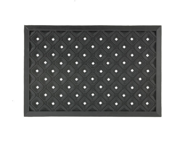 Fußmatte Dynamic in schwarz aus Gummi