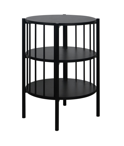 Beistelltisch THENI in schwarz aus MDF